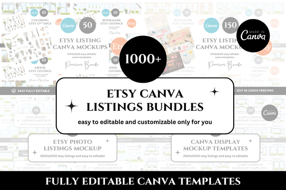 1.245 Etsy Canva Mockup Bundle: A Strategic Asset for Visual Content