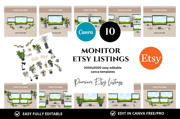 10 Monitor Premium Etsy Listings Mockup: A Balanced Guide to Visual Storytelling