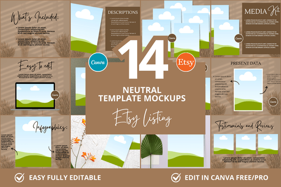 14 Neutral Etsy Canva Mockup: A Practical Evaluation for Sellers