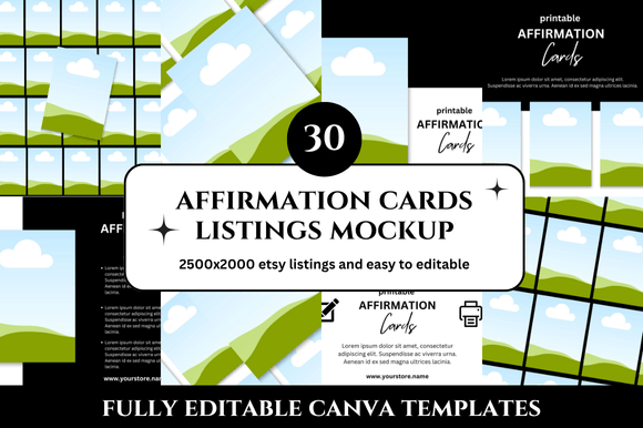 30 Affirmation Card Etsy Listings
