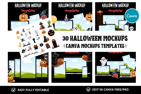 30 Halloween Mockup Templates: Your Shortcut to Spooktacular Marketing This Season