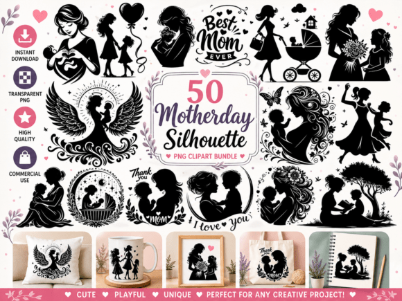 50 Mother's Day Silhouette Clipart: A Practical Guide to Selection and Use