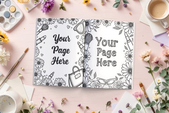 Girly Coloring Book Mockup – More Than a Pretty Preview