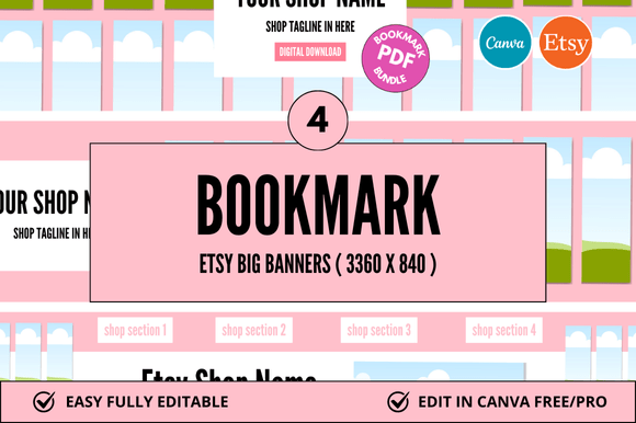 How Bookmark Etsy Banner Canva Mockup Transforms Your Shop’s Branding Strategy