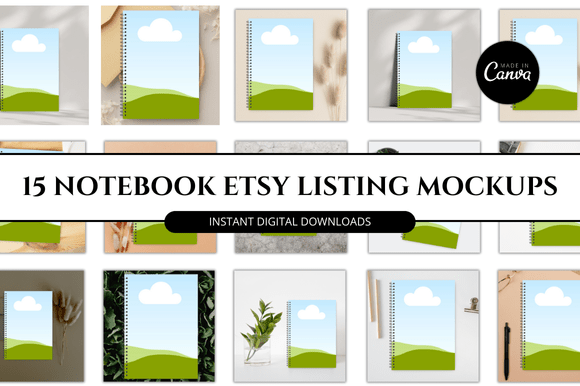 How to Build a Professional Planner Journal Mockup for Etsy Using Canva