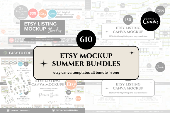 Maximizing the 600 Etsy Listings Mockup Bundle