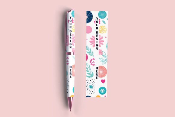Pen Pattern Wrap Mockup for Clear Design Presentations