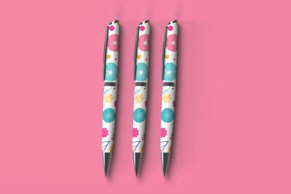 Pen Set Mockup PSD for Brand Presentations