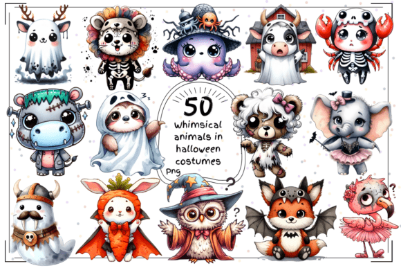The Delightful World of Whimsical Animals in Halloween Costumes