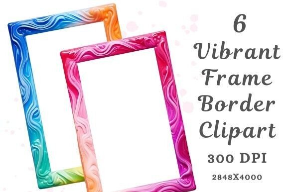 Vibrant Frame Border Clipart: A Creative Tool for Modern Designers and Content Creators