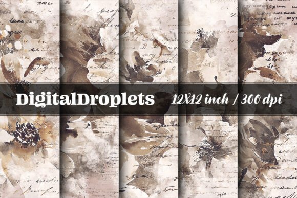 Watercolor Florals Vol.4: A Display Font with Artistic Flair