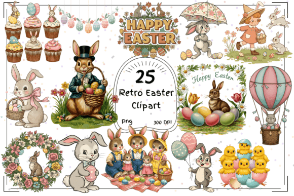 Why 25 Retro Easter Clipart – Vintage Bunny is Reshaping Modern Creative Campaigns
